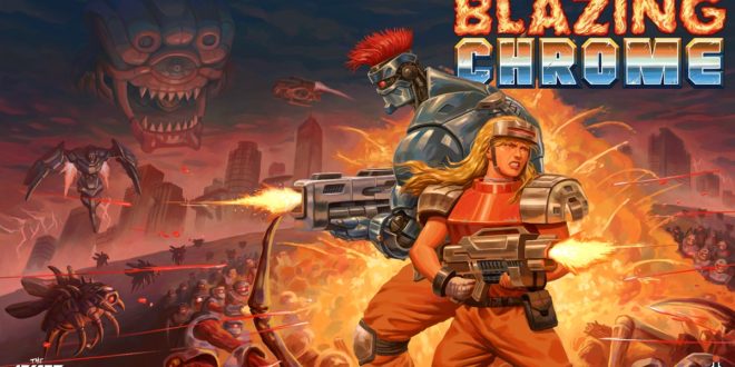 Blazing-Chrome-The-Arcade-Crew-DotEmu-Run-n-Gun-Logo