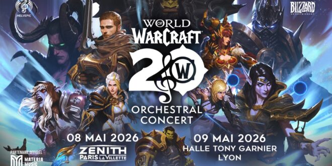 Concert – World of Warcraft : 20 Years of Music de passage en 2026 en France !